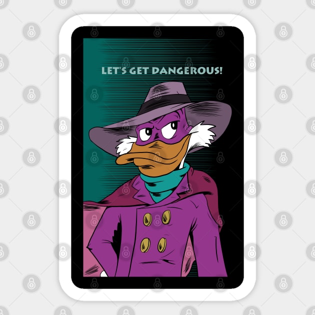 Darkwing Duck Sticker by Black Snow Comics